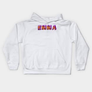 Top 10 best personalised gifts 2022  - Emma- personalised,personalized custom name with flowers Kids Hoodie